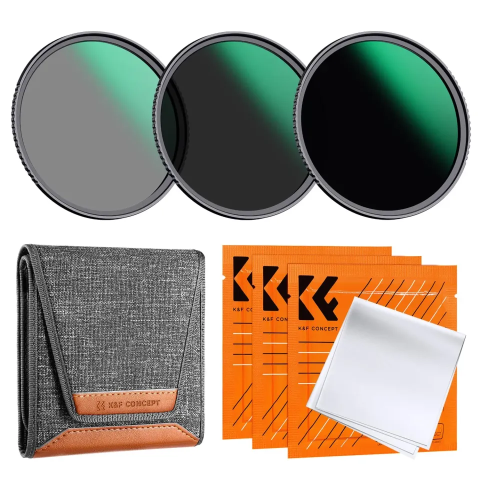 K&F Concept Nano-Dazzle 82mm kit filtri ND8 ND64 ND1000