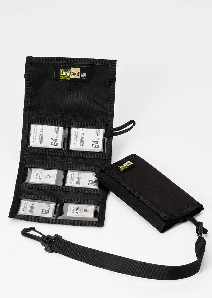 LensCoat Memory Wallet CF6 porta schede nero impermeabile