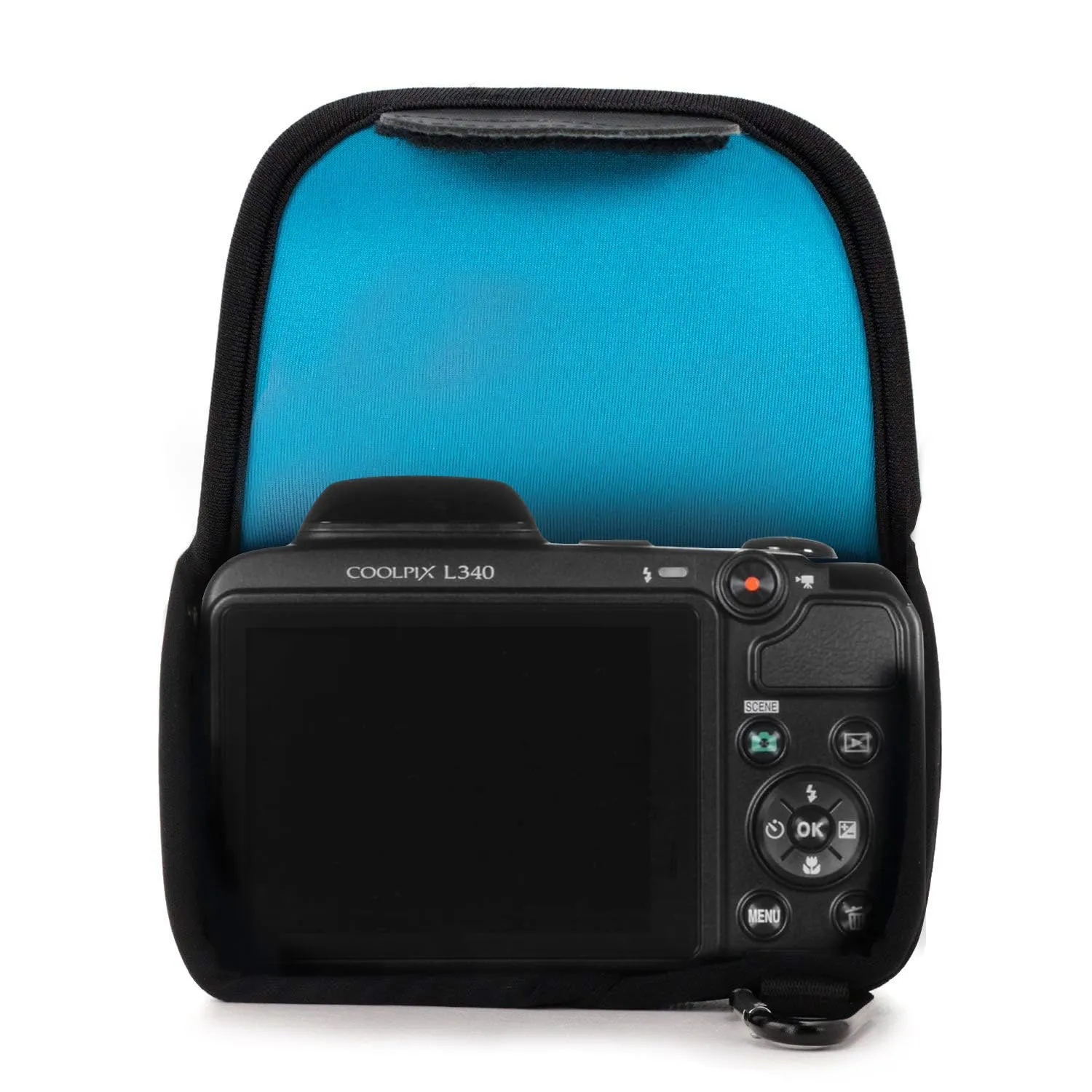 MegaGear Nikon Coolpix L340 custodia neoprene blu ultraleggera