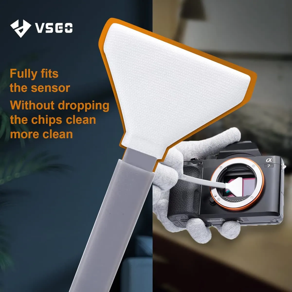 VSGO VS-S03E kit pulizia sensore full-frame 24 mm 12 pezzi