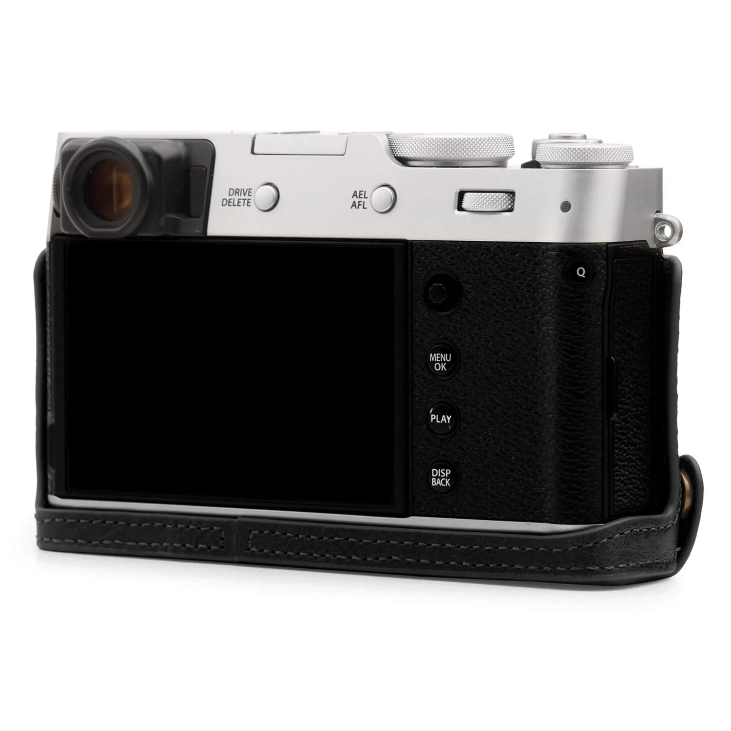 MegaGear custodia vera pelle Fujifilm X100V nero