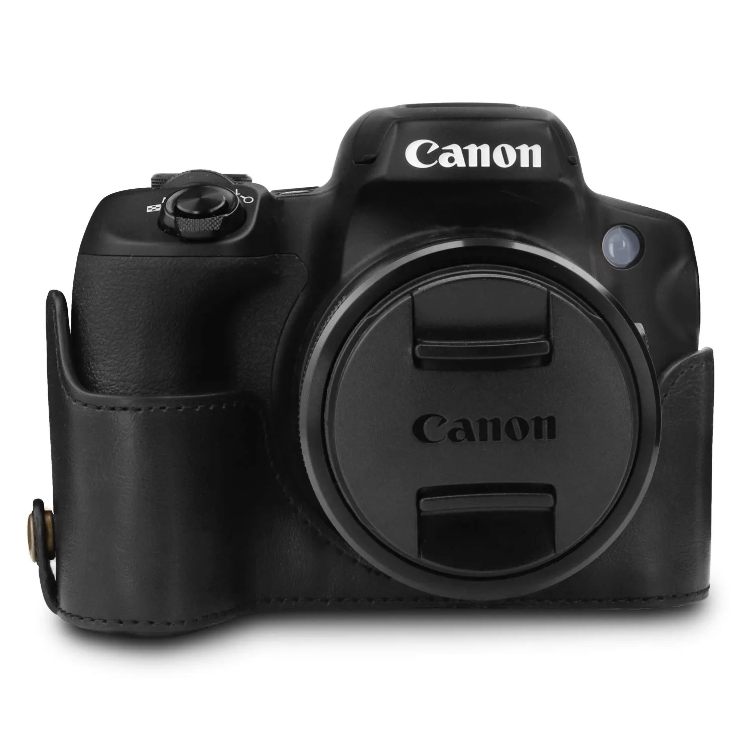 MegaGear Custodia Finta Pelle Canon SX70 HS Nero ever ready