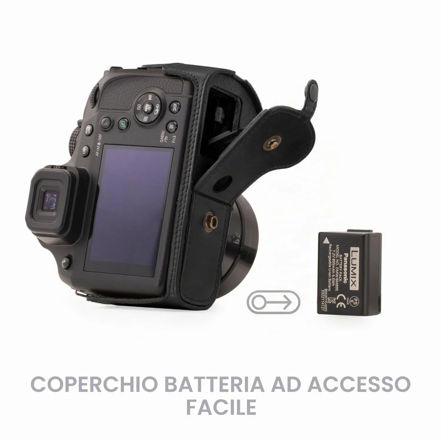 MegaGear Ever Ready MG1223 custodia fotocamera nero finta pelle