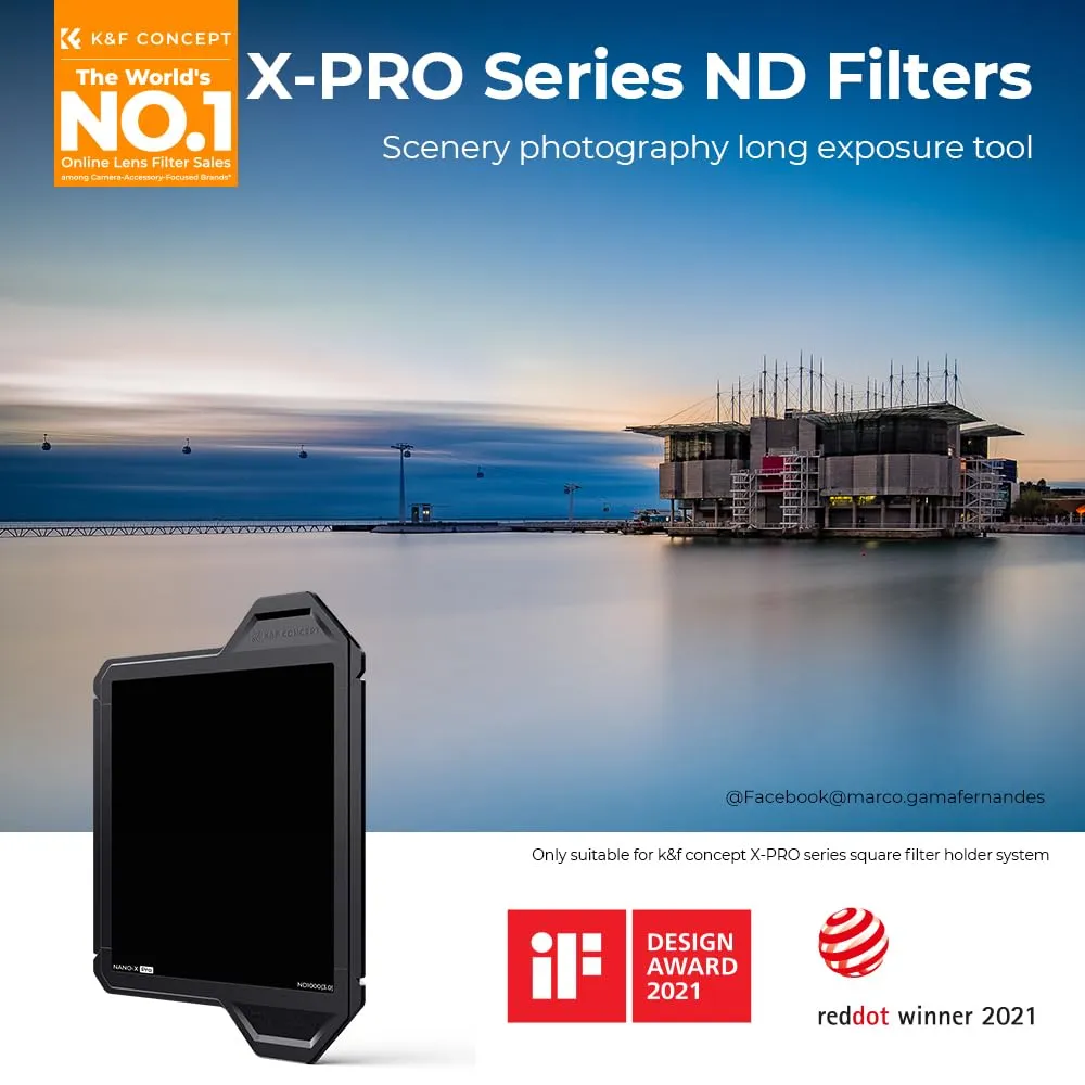 K&F Concept Nano-Xcel PRO ND1000 filtro 100x100 10 stop