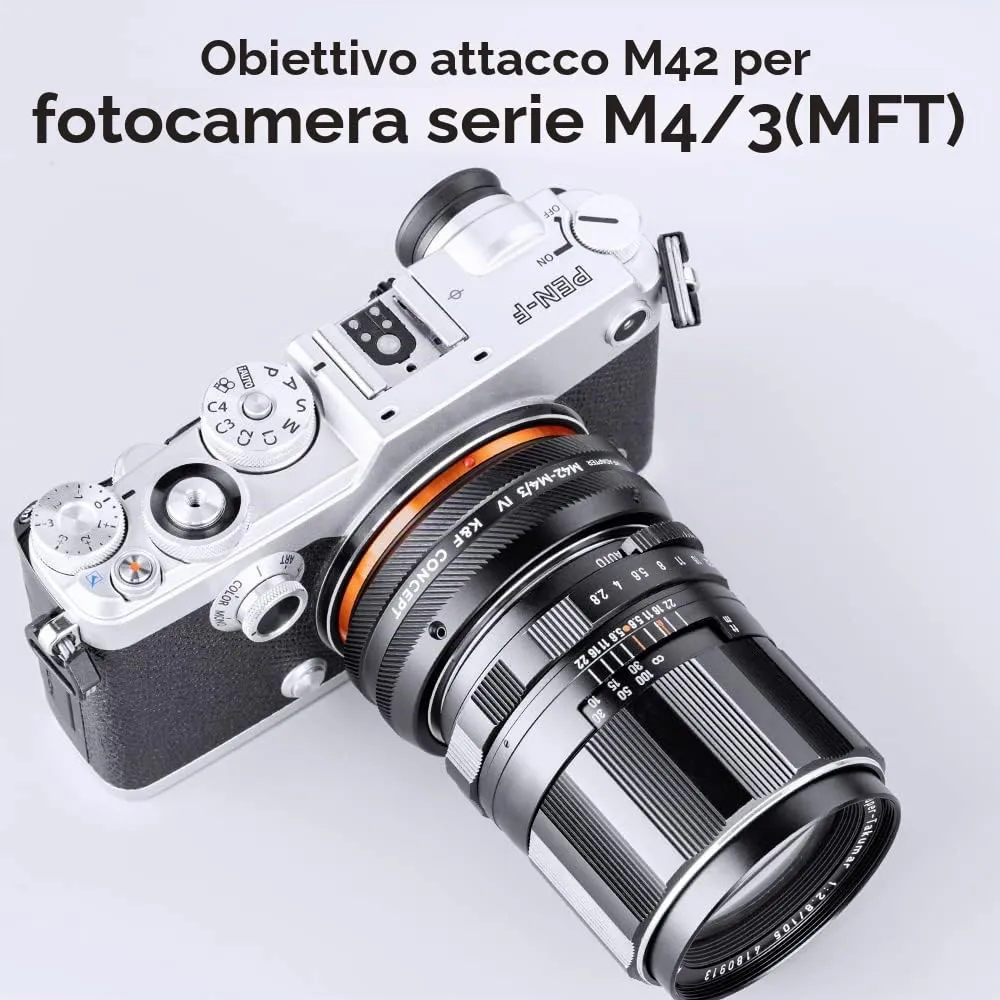 K&F Concept M42-M4/3 adattatore obiettivi manuale M42