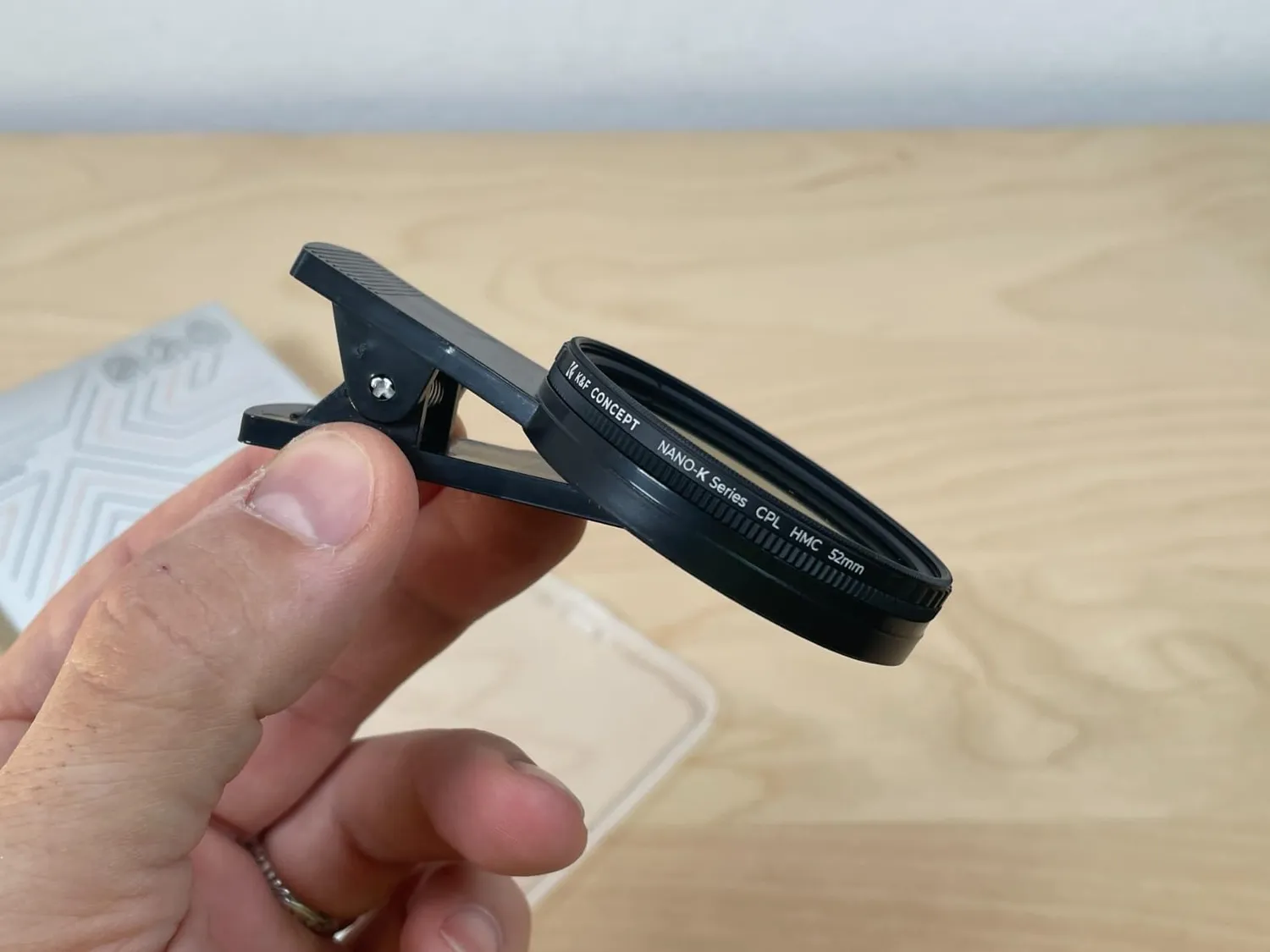 K&F Concept Filtro CPL 52mm Smartphone Clip-on