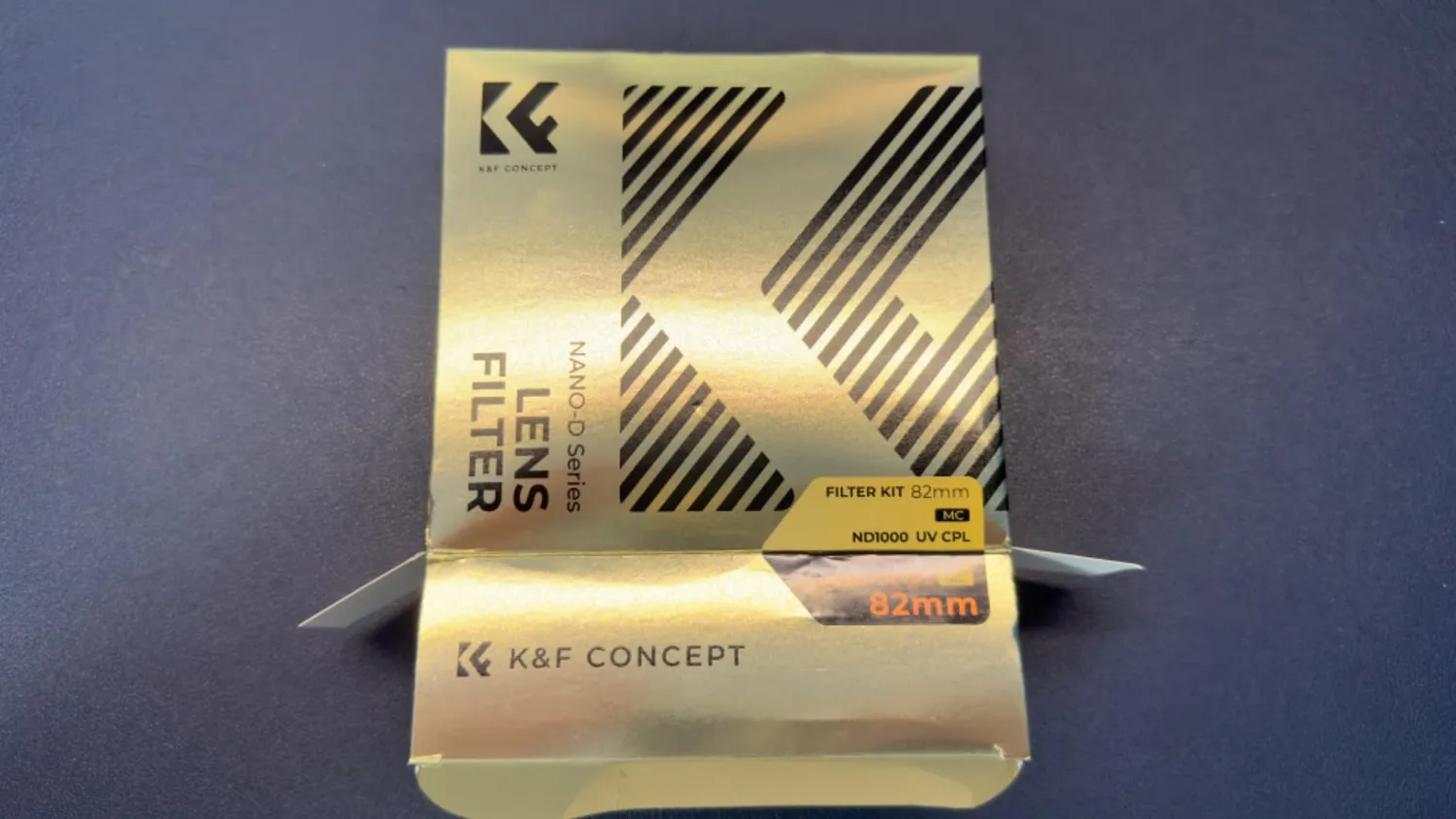 K&F Concept Nano-Dazzle Kit Filtri UV+CPL+ND1000 82mm