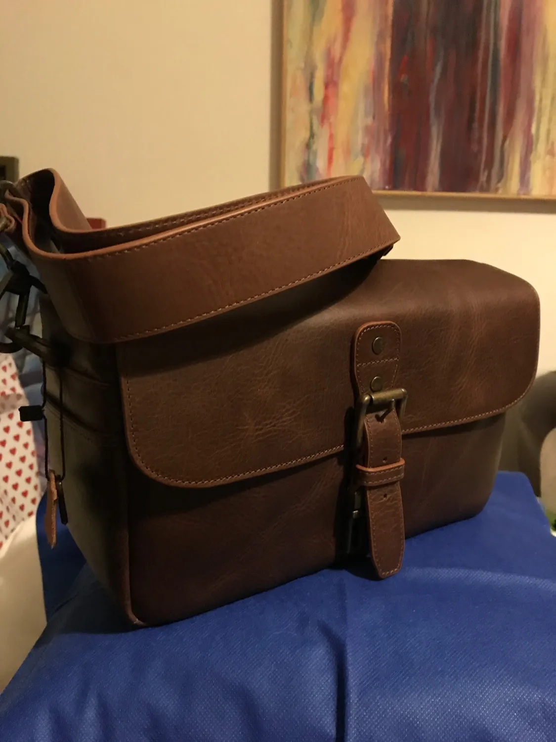 MegaGear Torres Borsa Messenger Pelle Fotocamera Mirrorless Marrone