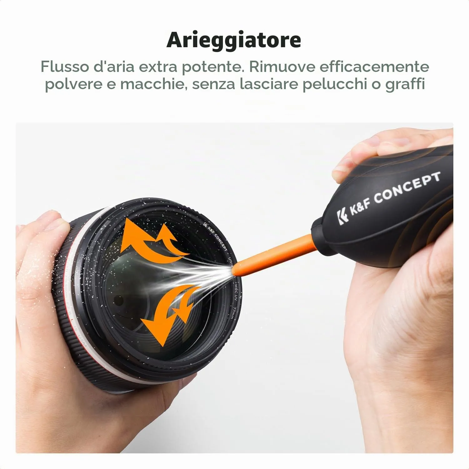 K&F Concept kit pulizia fotocamera 25 in 1 APS-C