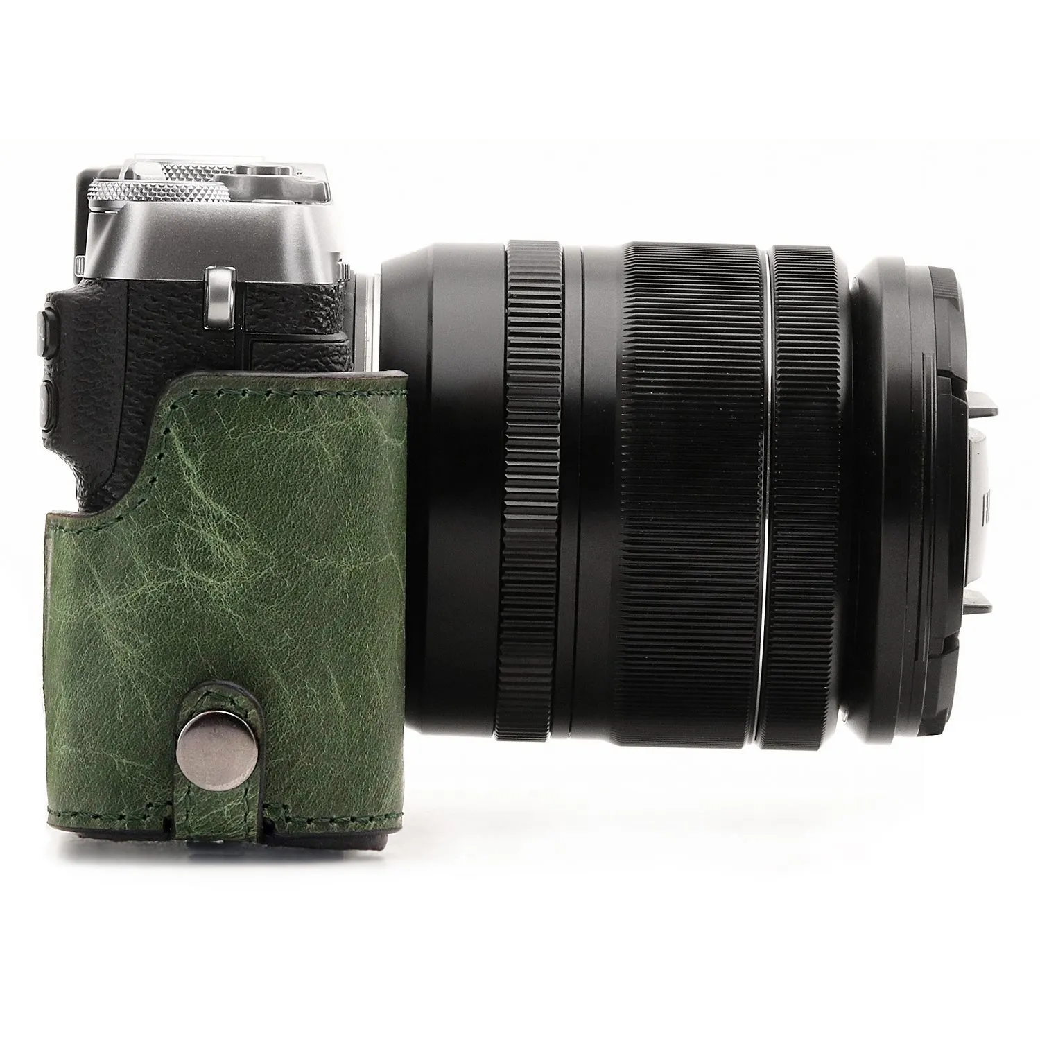 MegaGear Ever Ready custodia vera pelle Fujifilm X-E3 verde