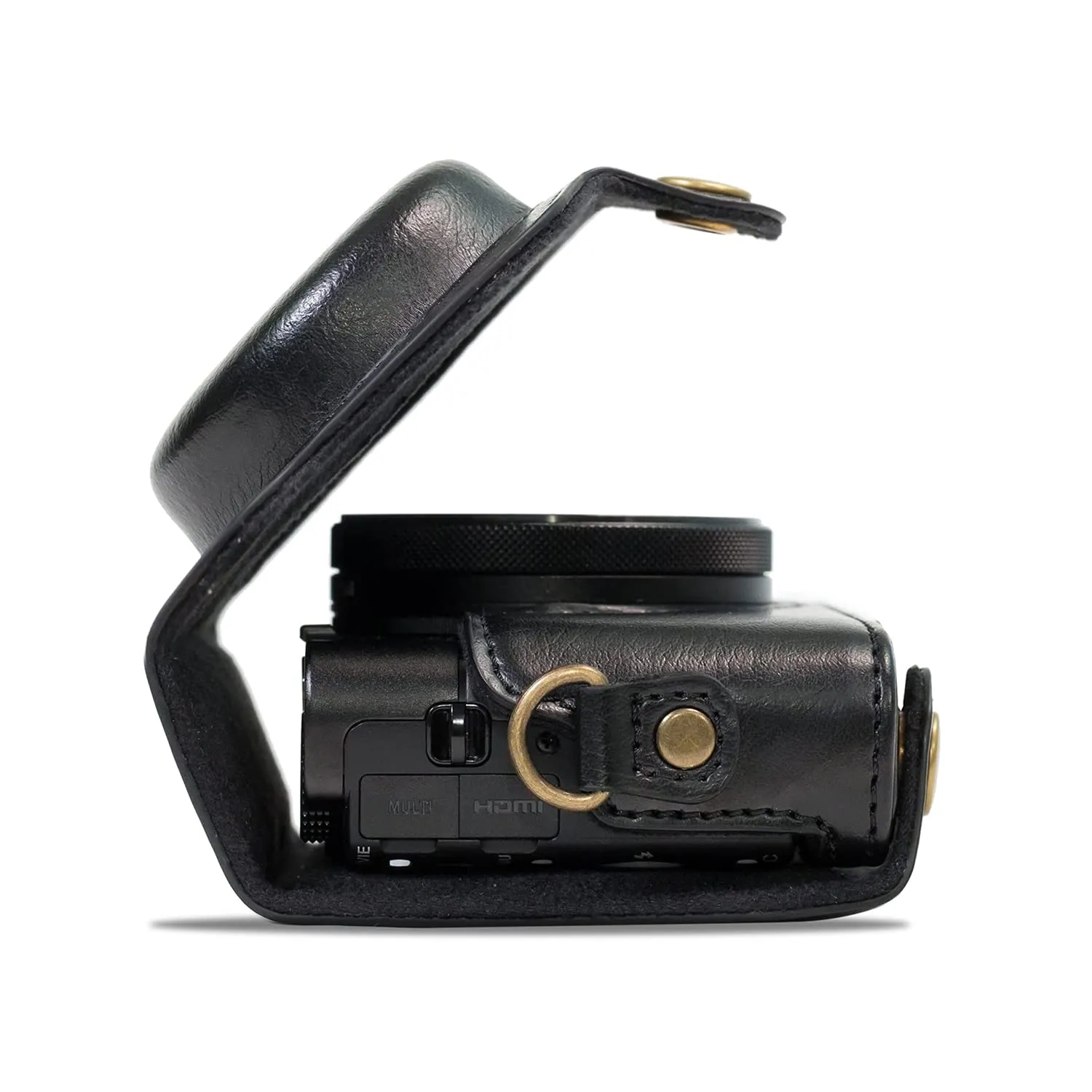 MegaGear MG283 custodia ecopelle nera RX100 III VI