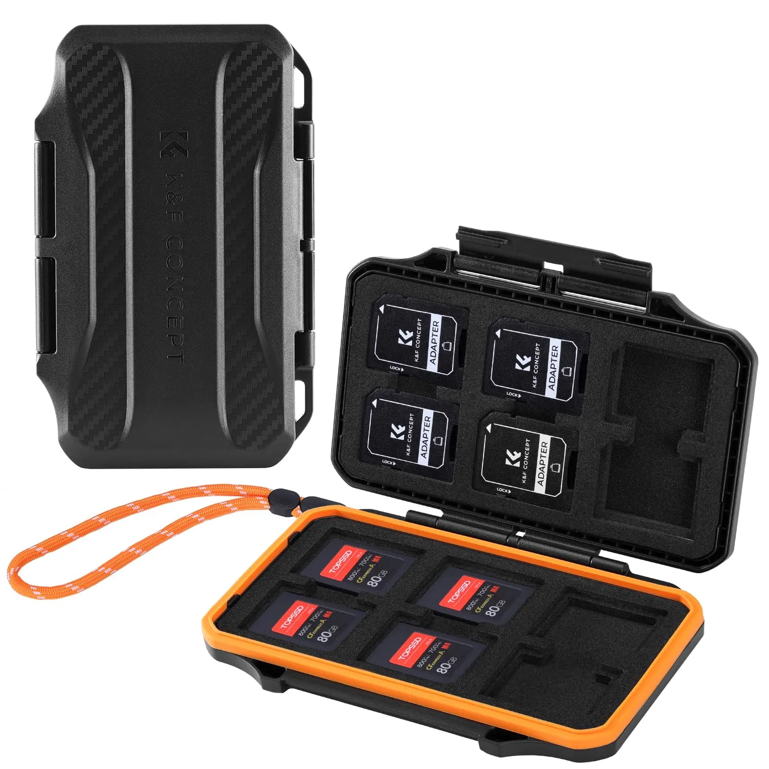 K&F Concept Custodia Schede SD 12+24 Micro SD Impermeabile