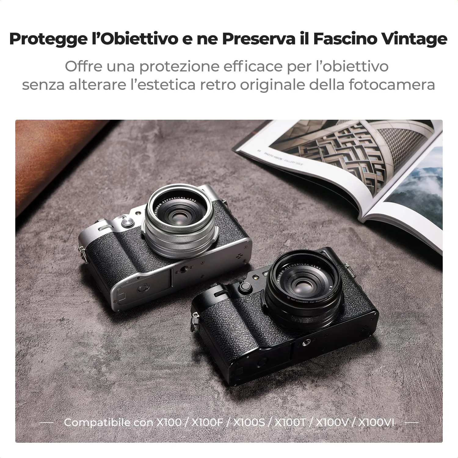 K&F Concept Nano-Xcel Filtro UV X100 Nero protezione