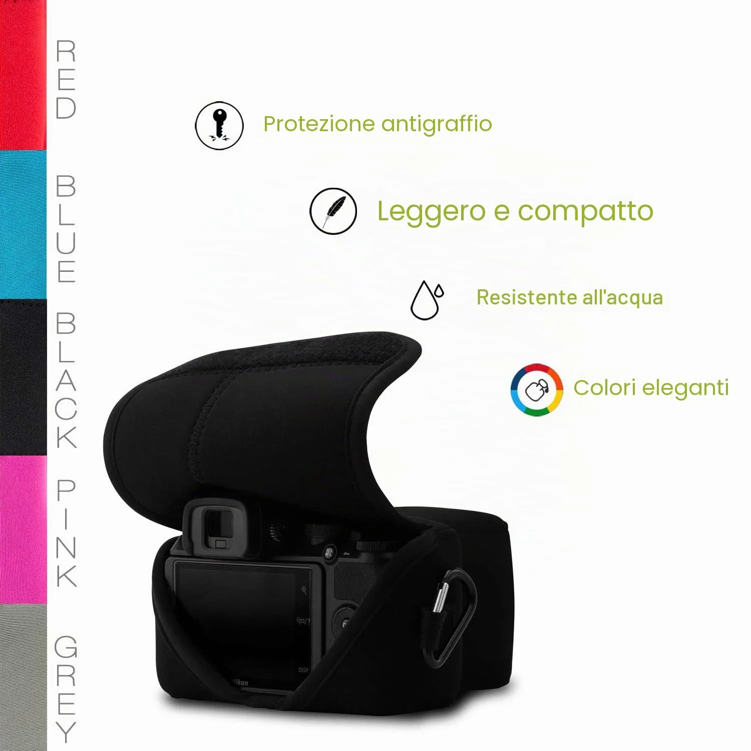 MegaGear Custodia Neoprene Nikon Z50 50-250mm Nera