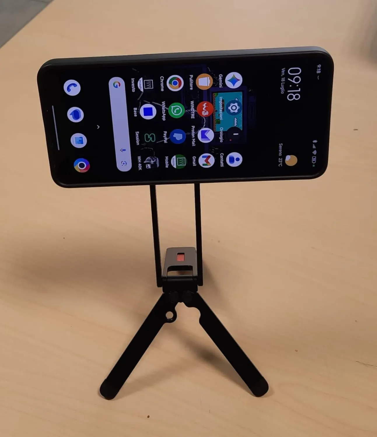 K&F Concept Mini Treppiede Magnetico Smartphone Nero MagSafe