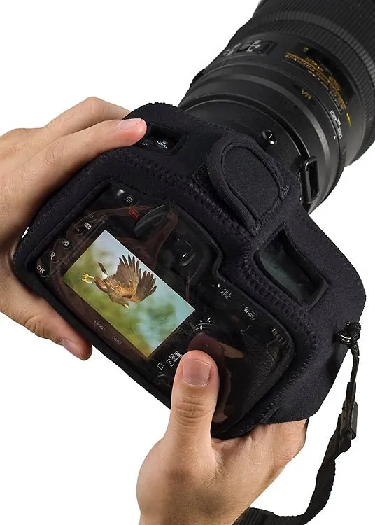 LensCoat BodyGuard R CB custodia fotocamera nera trasparente
