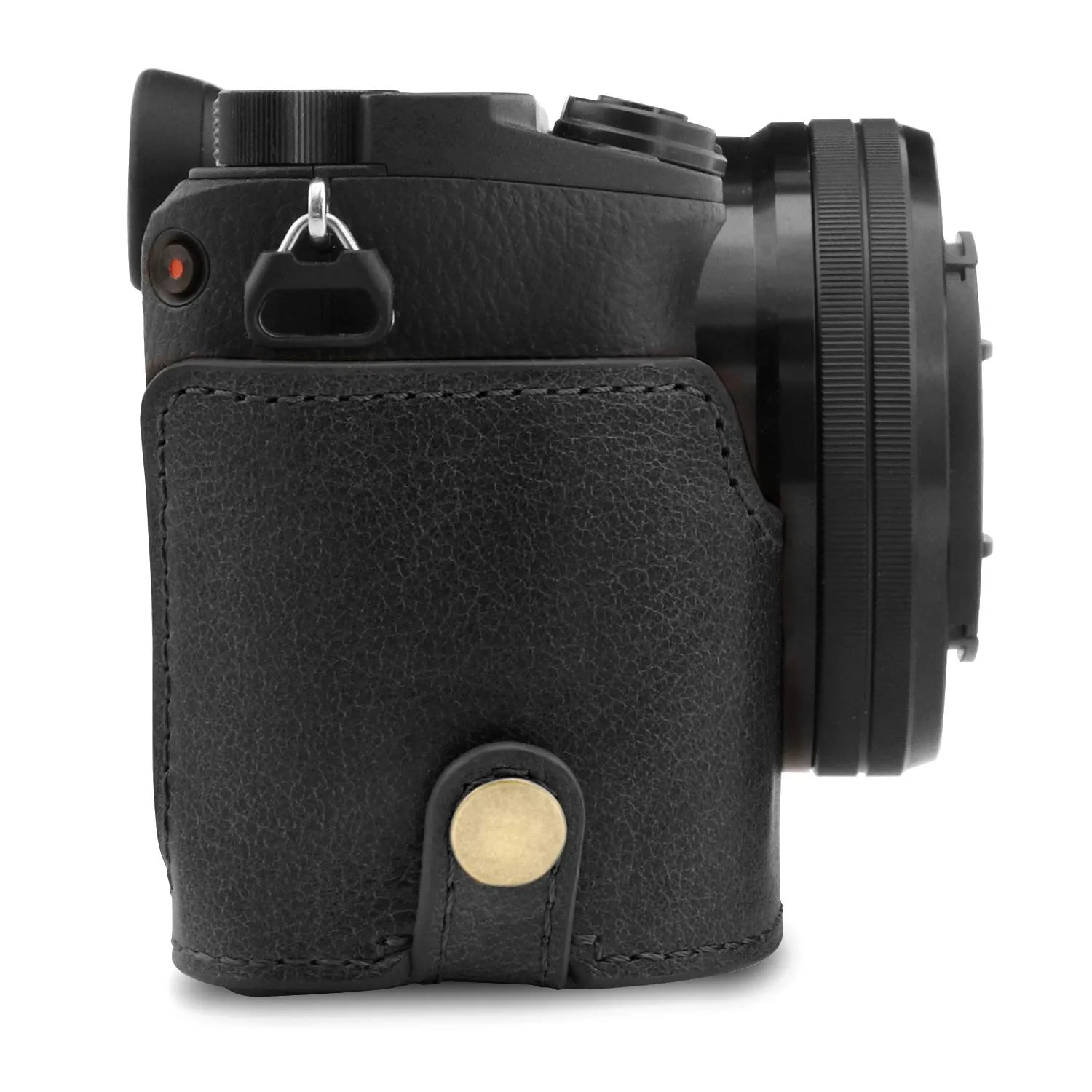 MegaGear Ever Ready Custodia Sony A6100 A6400 Pelle Nera