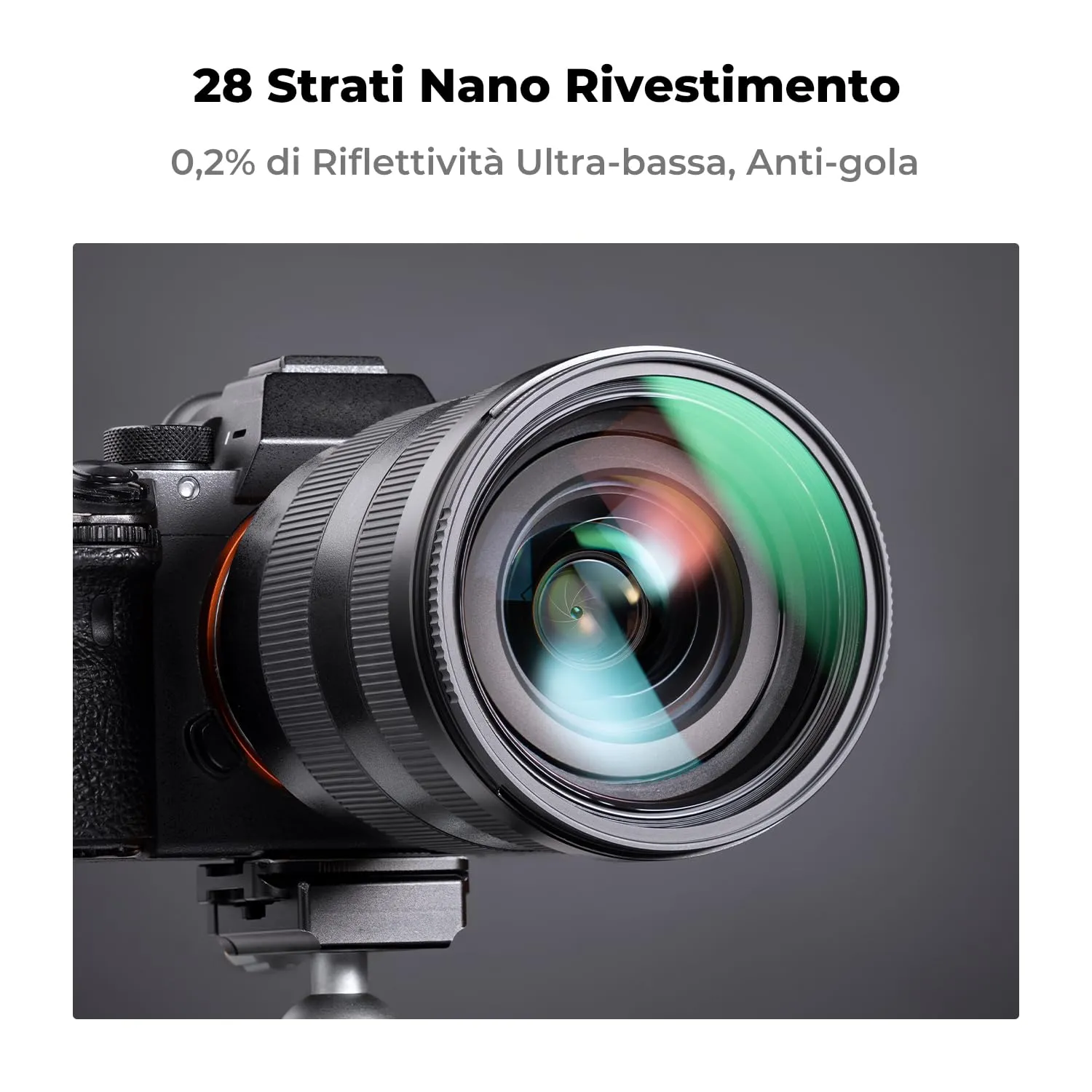 K&F Concept Nano-Xcel filtro UV 67mm protezione con tappo