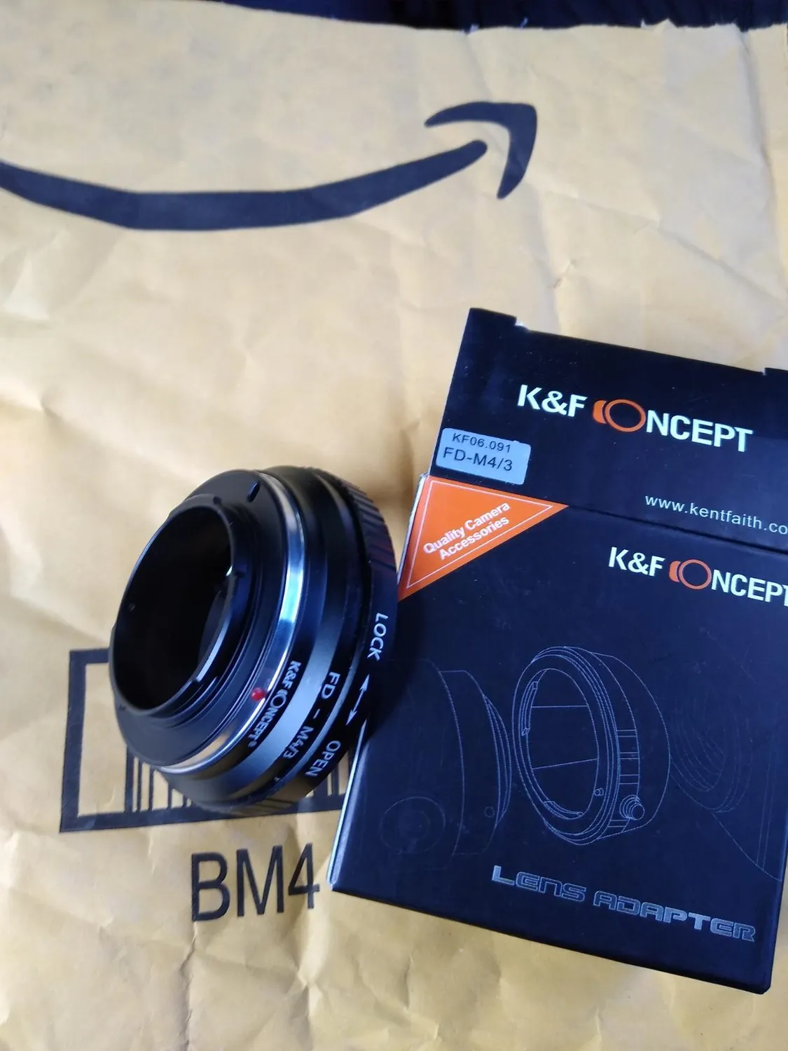 K&F Concept adattatore Canon FD-Micro 4/3 manuale