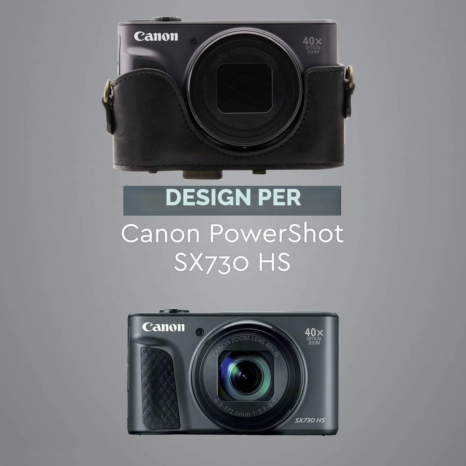 MegaGear Ever Ready Custodia Canon SX740 HS in ecopelle