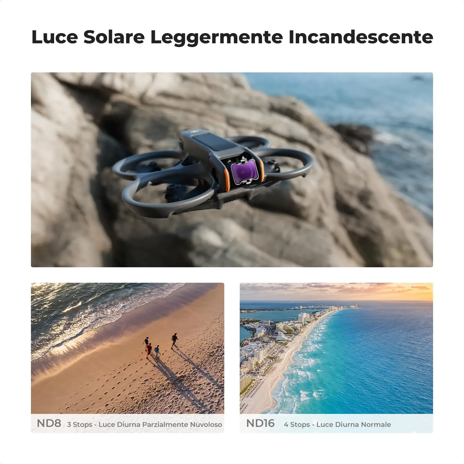 K&F Concept kit filtri DJI Avata 2 PL+ND8+ND16 vetro 28 strati