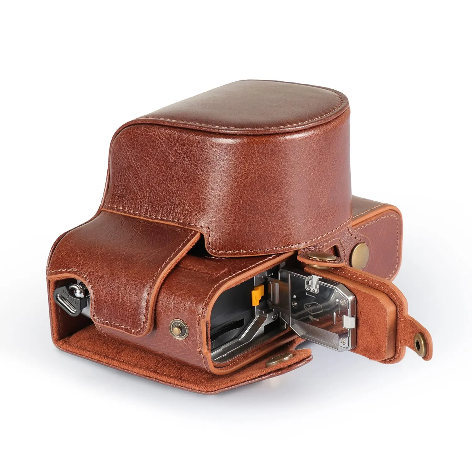 MegaGear Ever Ready Custodia Pelle Nikon Z fc Marrone 16-50mm