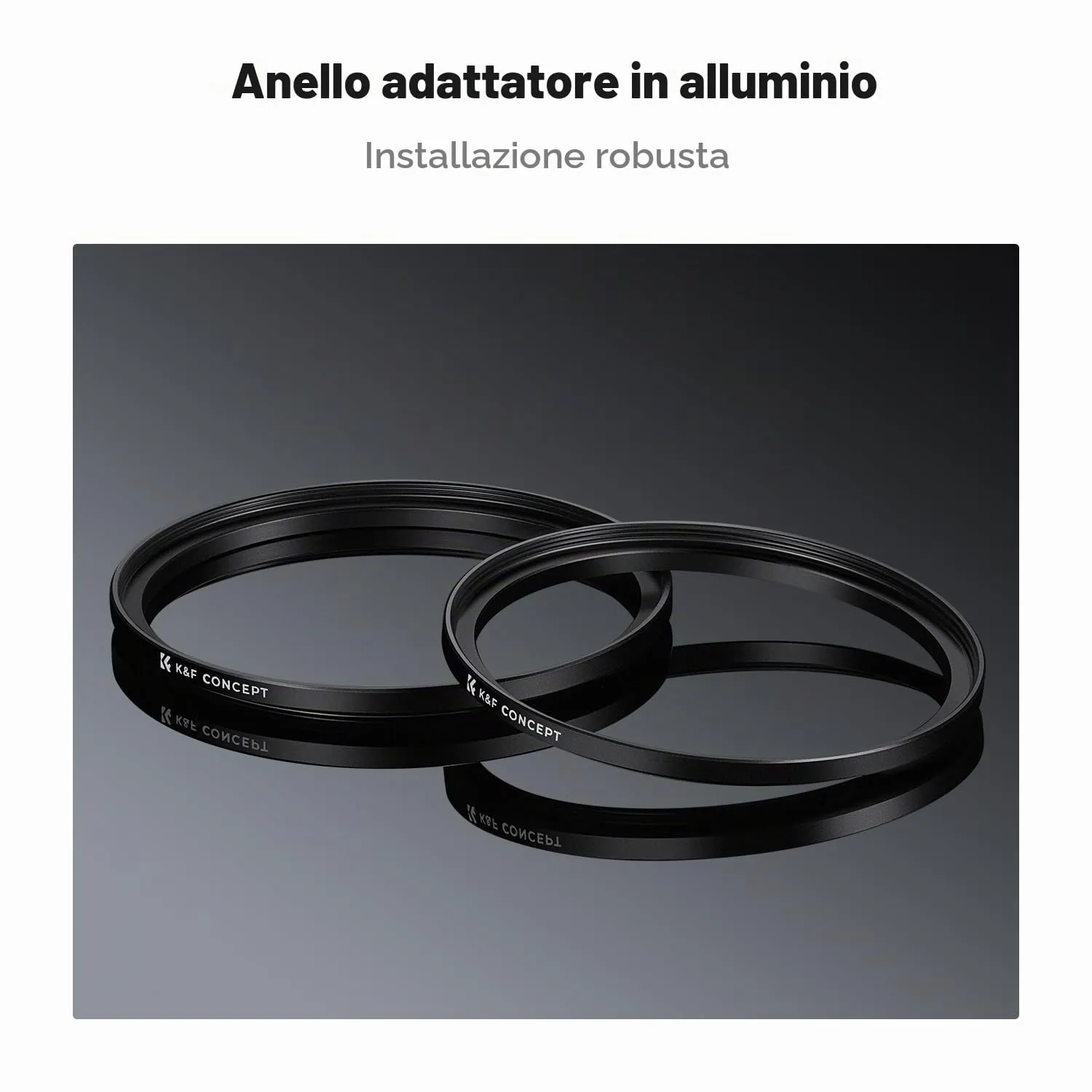 K&F Concept Anello Adattatore Step-Up 67-77mm 2 Pezzi
