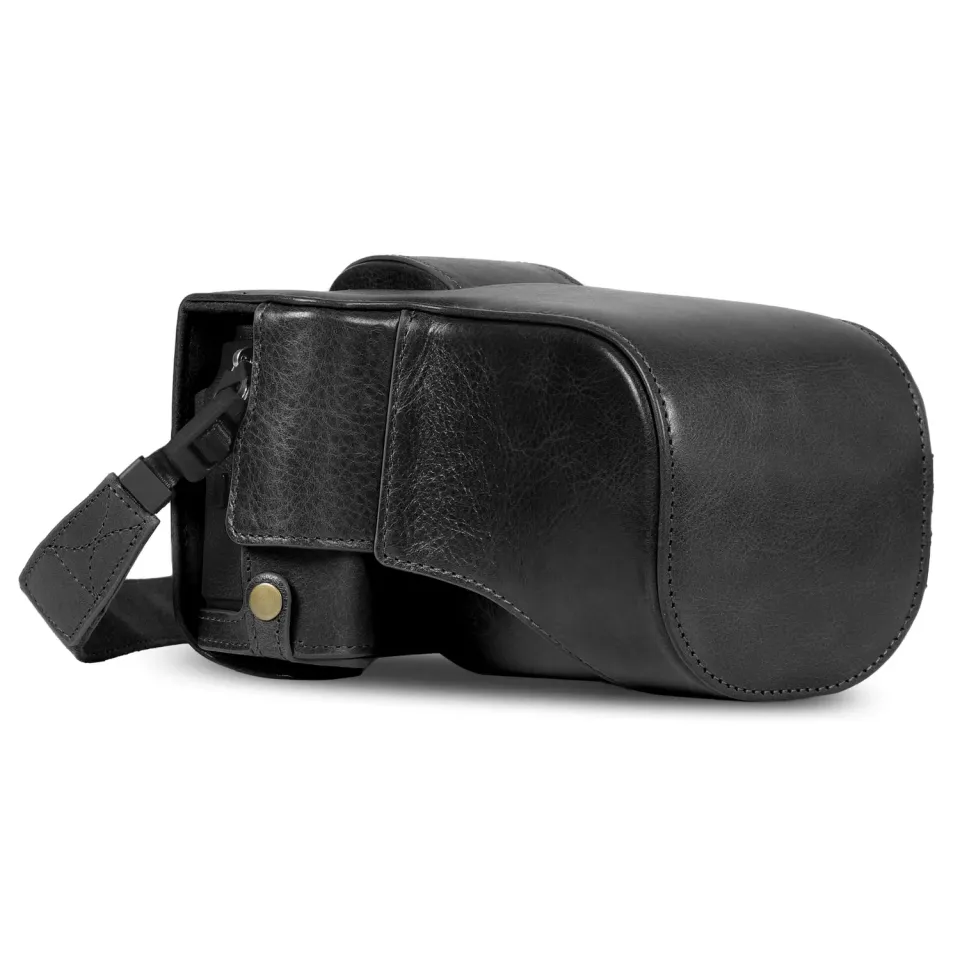 MegaGear X-T5 custodia vera pelle 16-80mm nero