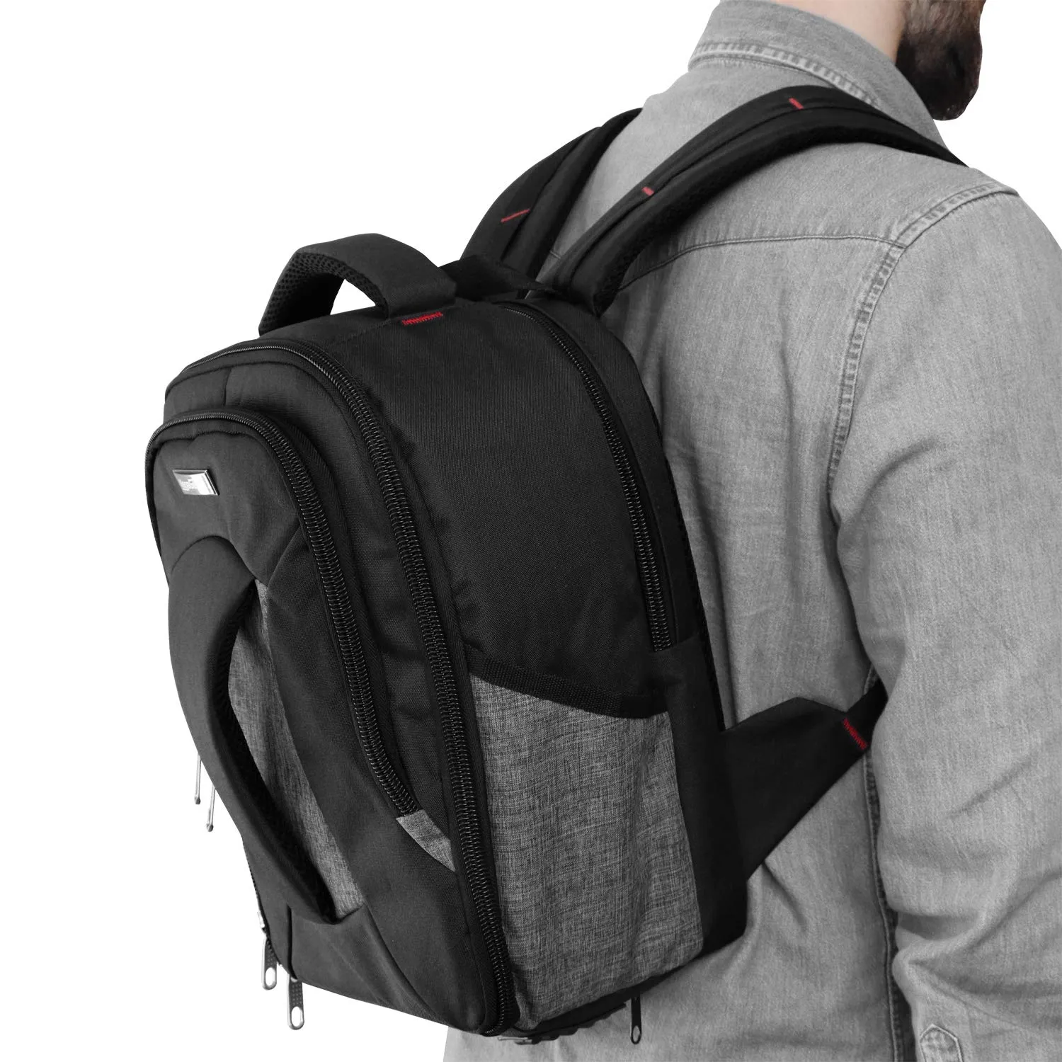 MegaGear Burney zaino fotocamera reflex grigio 30x40x18 cm