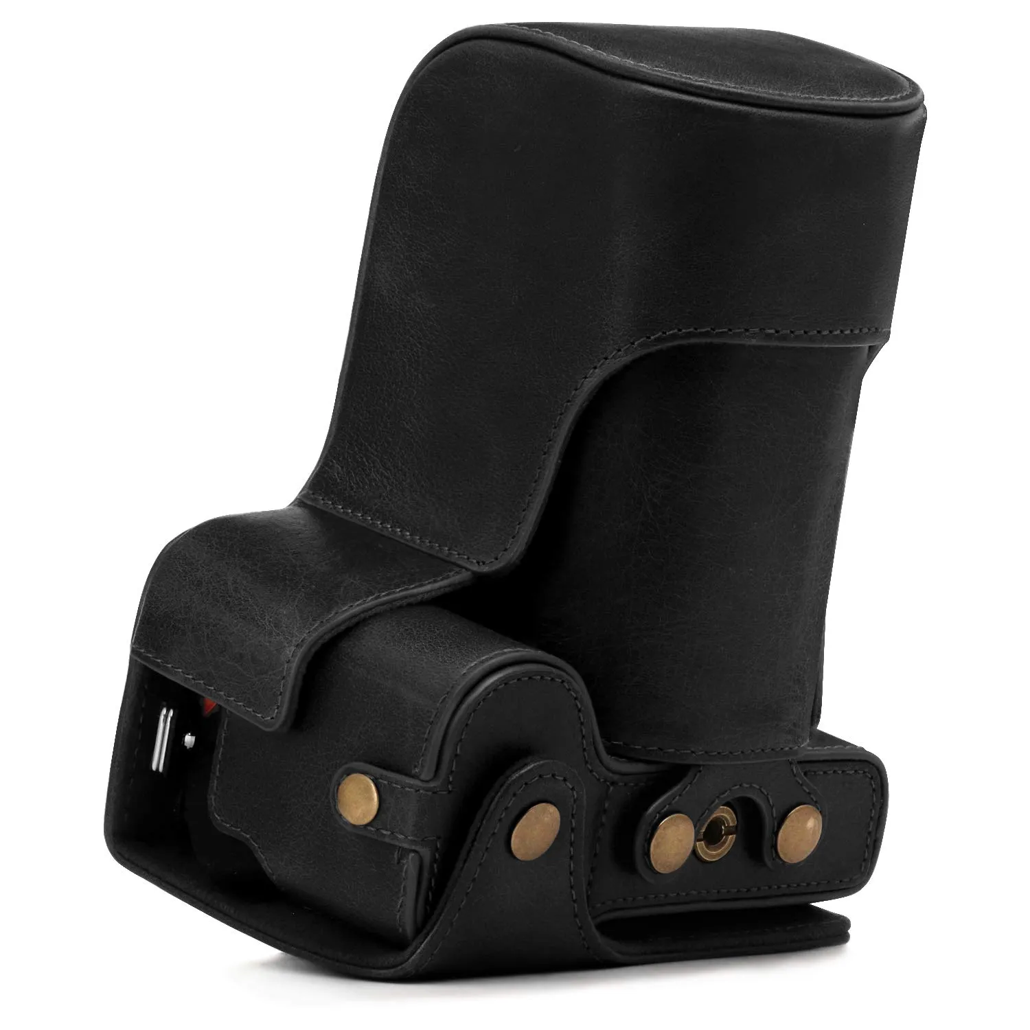 MegaGear Ever Ready custodia vera pelle per Nikon Z50 50-250mm
