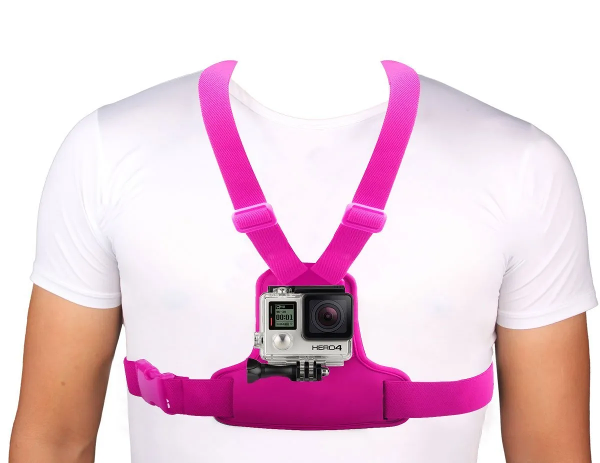 MegaGear Tracolla Collo Rosa per GoPro Hero SJ4000 Action Cam