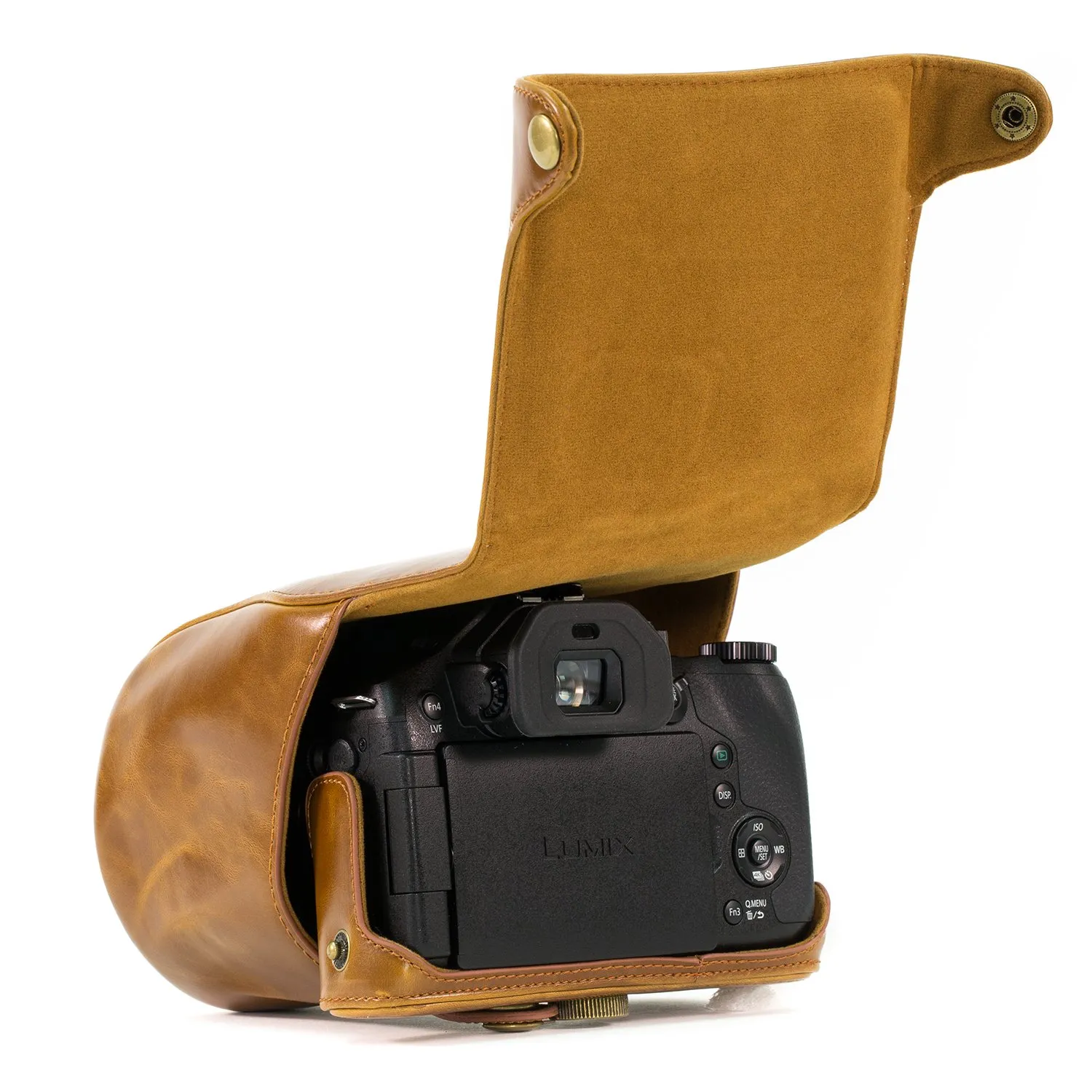 MegaGear Ever Ready custodia Panasonic FZ1000 ecopelle marrone