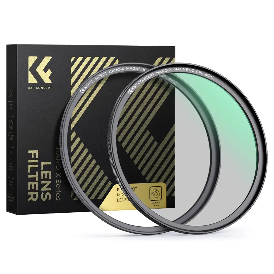 K&F Concept Nano-Xcel Filtro CPL Magnetico 82mm vetro AGC