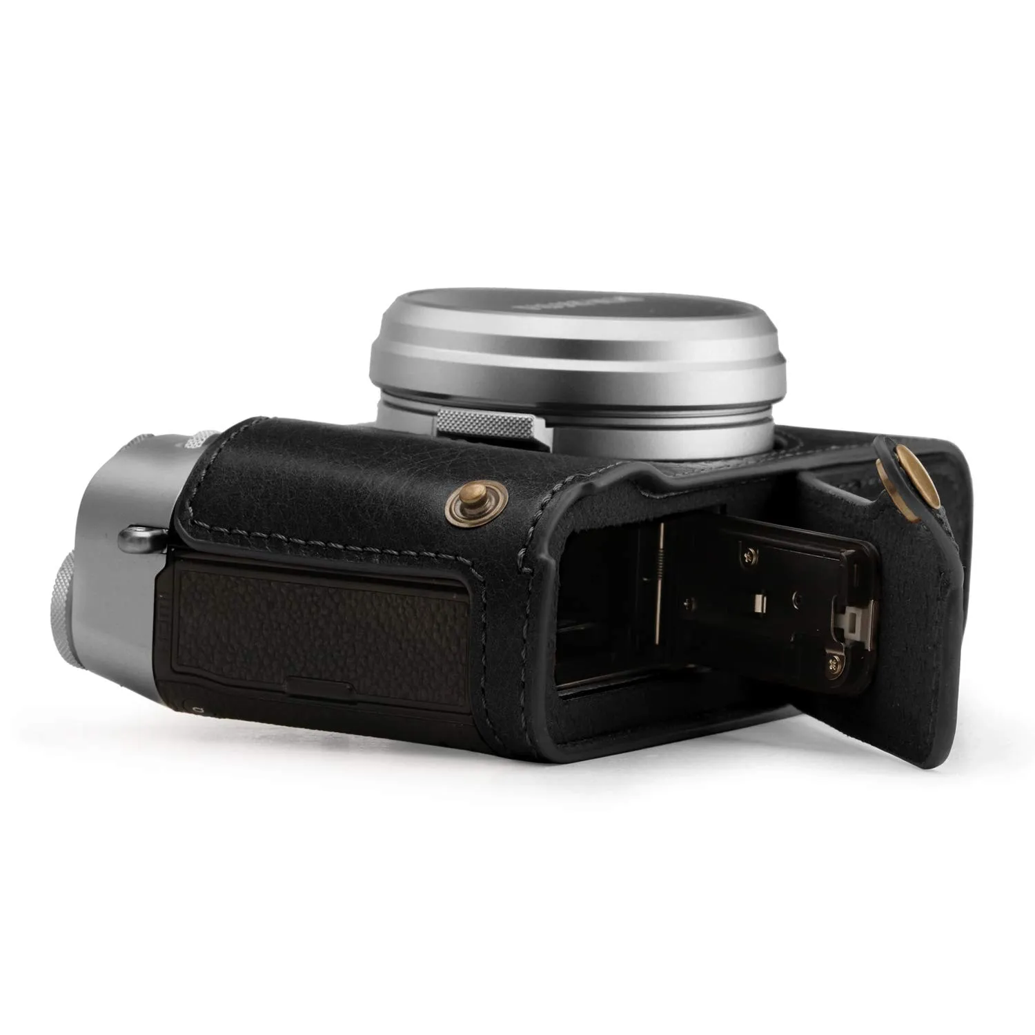 MegaGear custodia vera pelle Fujifilm X100V nero