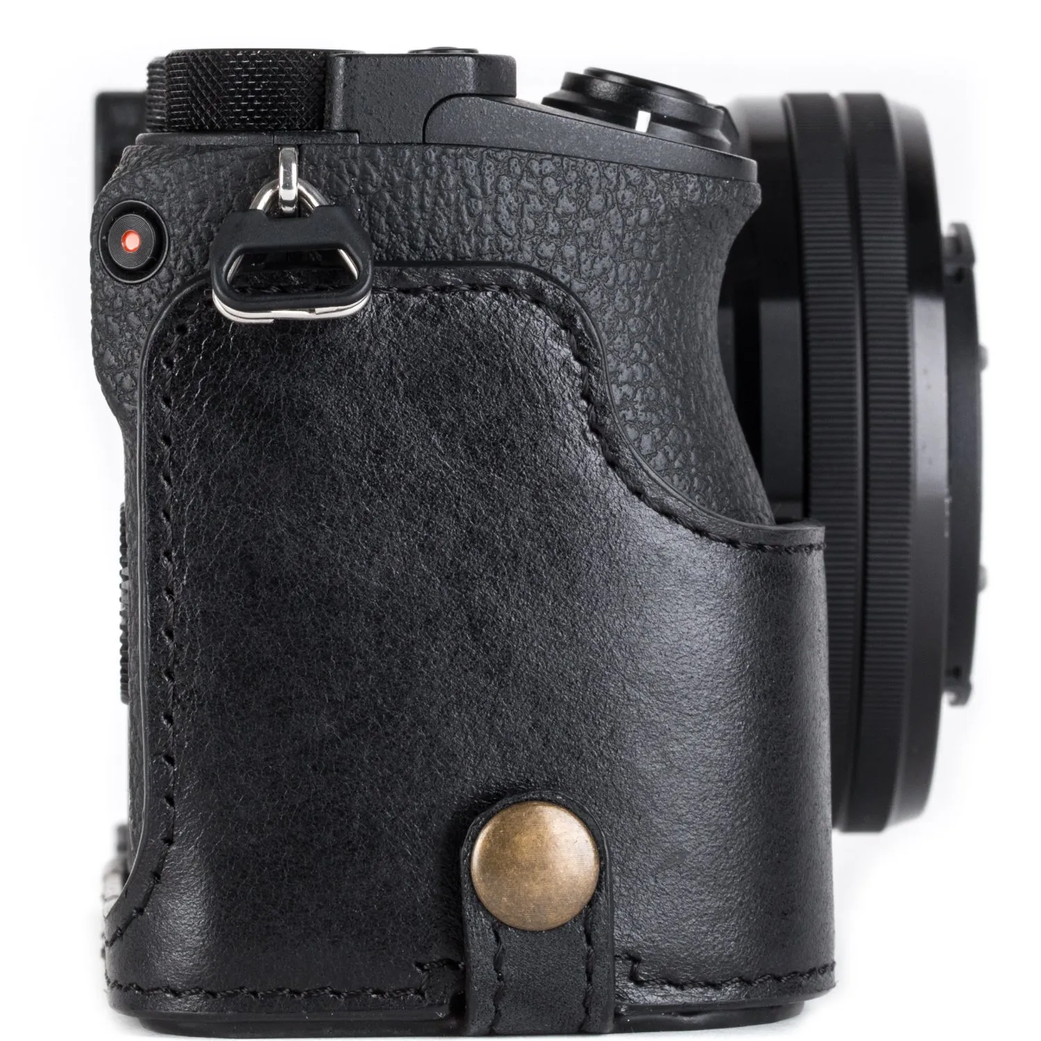 MegaGear Ever Ready A6500 mezza custodia pelle nero vera pelle