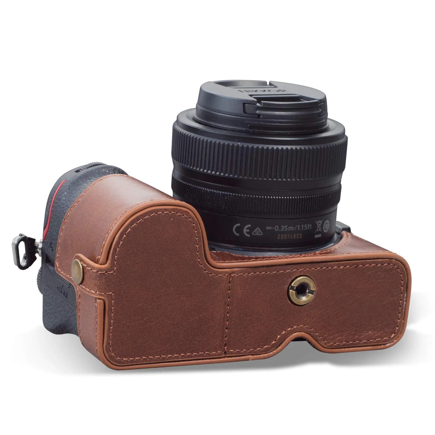 MegaGear Ever Ready Nikon Z5 custodia pelle marrone