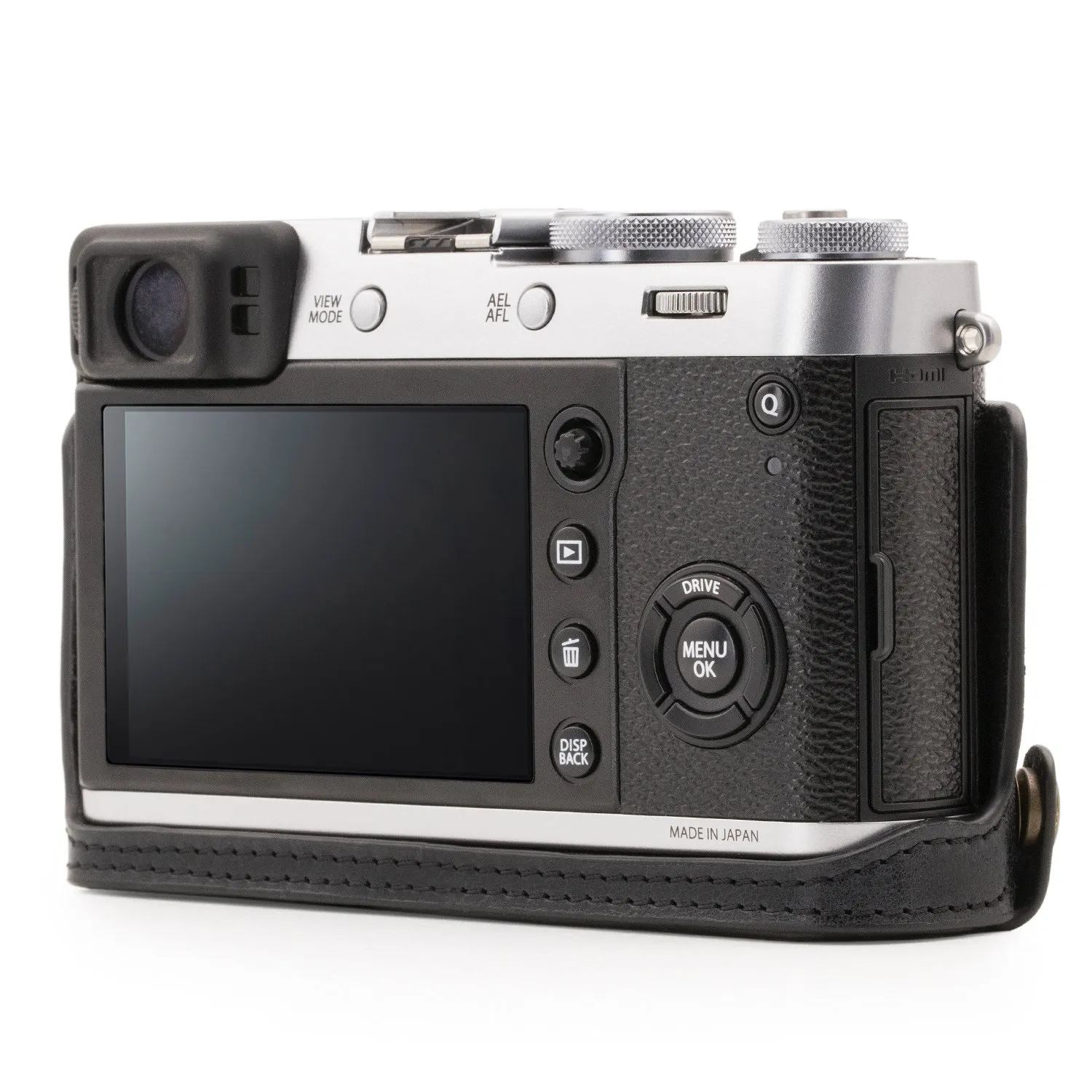 MegaGear Ever Ready Fujifilm X100F Mezza Custodia Pelle Nera