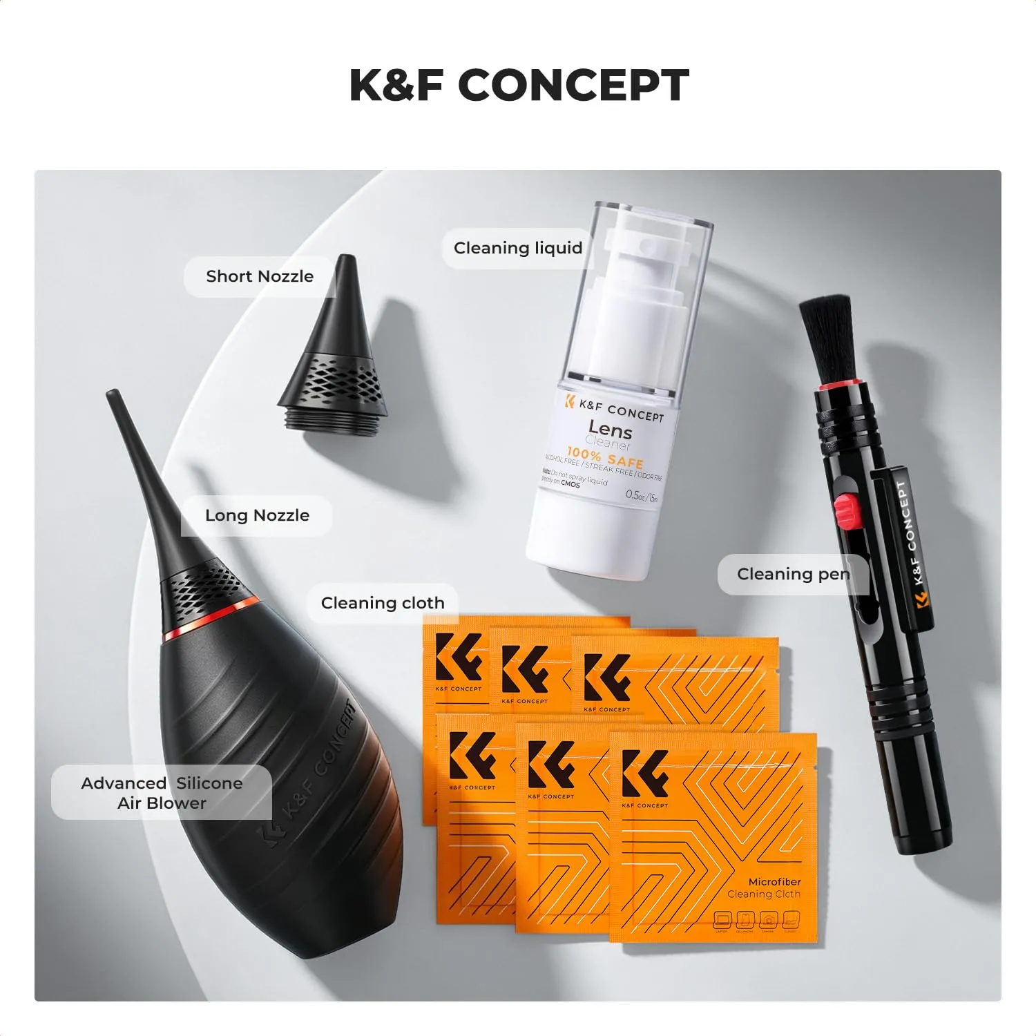 K&F Concept Kit Pulizia Fotocamera 10 in 1