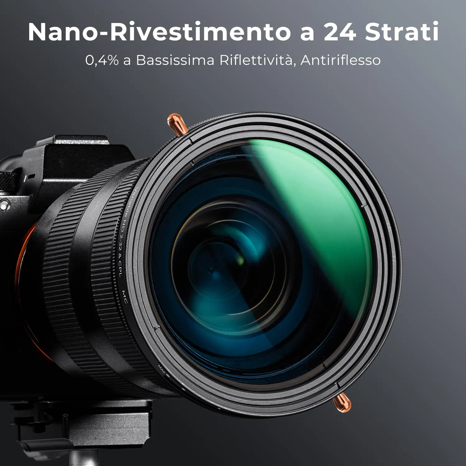 K&F Concept ND2-32 CPL Filtro Variabile 67mm 2 in 1