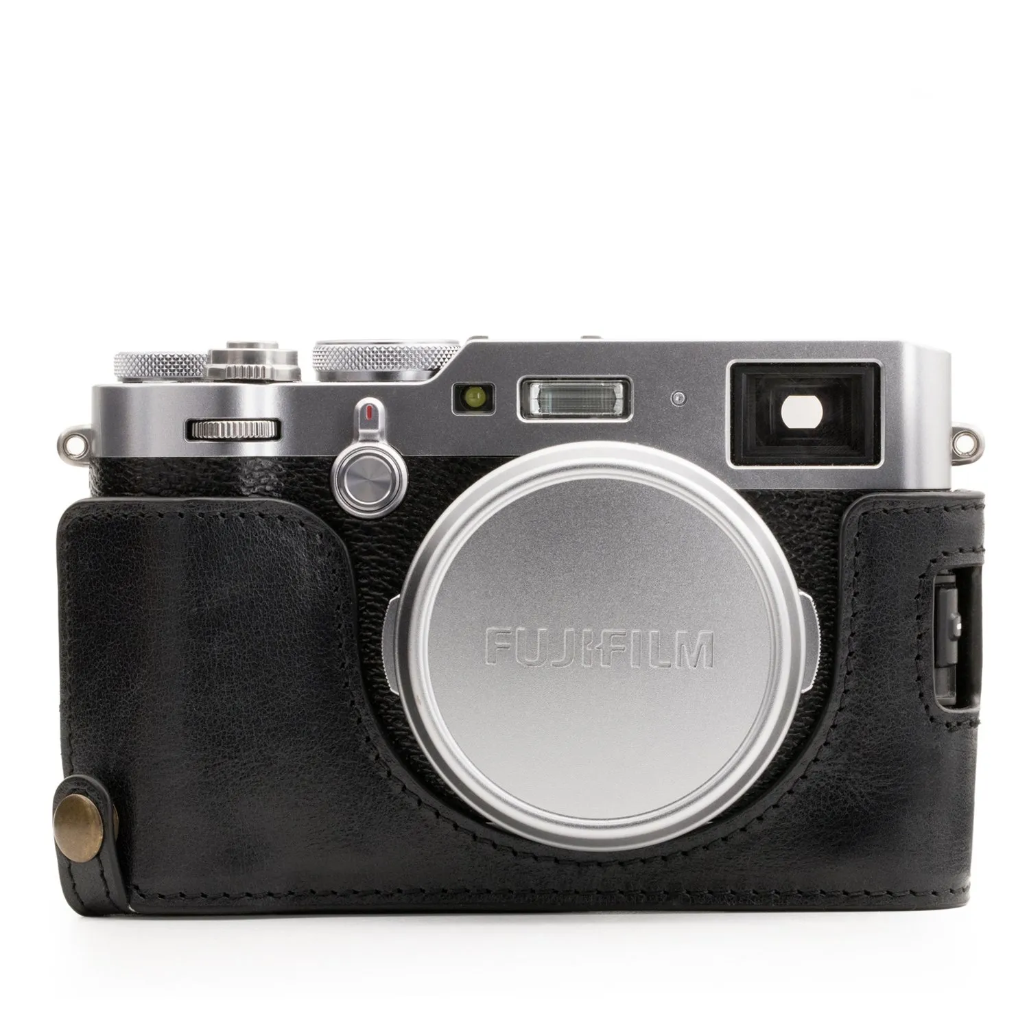 MegaGear Ever Ready Fujifilm X100F Mezza Custodia Pelle Nera