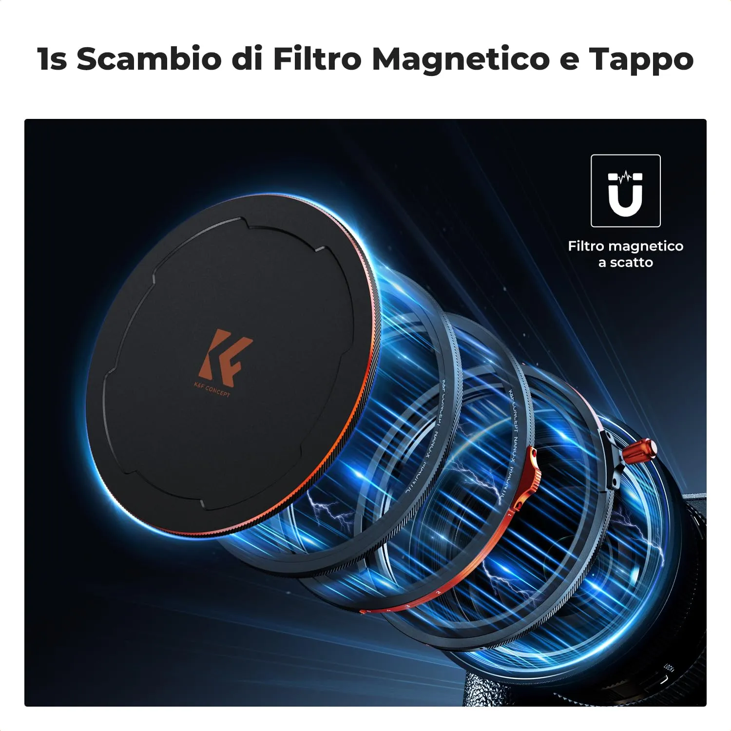 K&F Concept Nano-Xcel CPL ND2-32 Black-Mist 67mm kit filtri magnetici