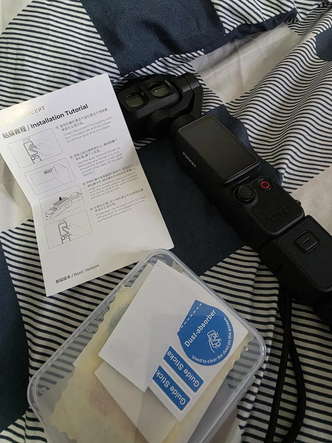 K&F Concept vetro temperato DJI Pocket 3 set 2 pezzi 9H