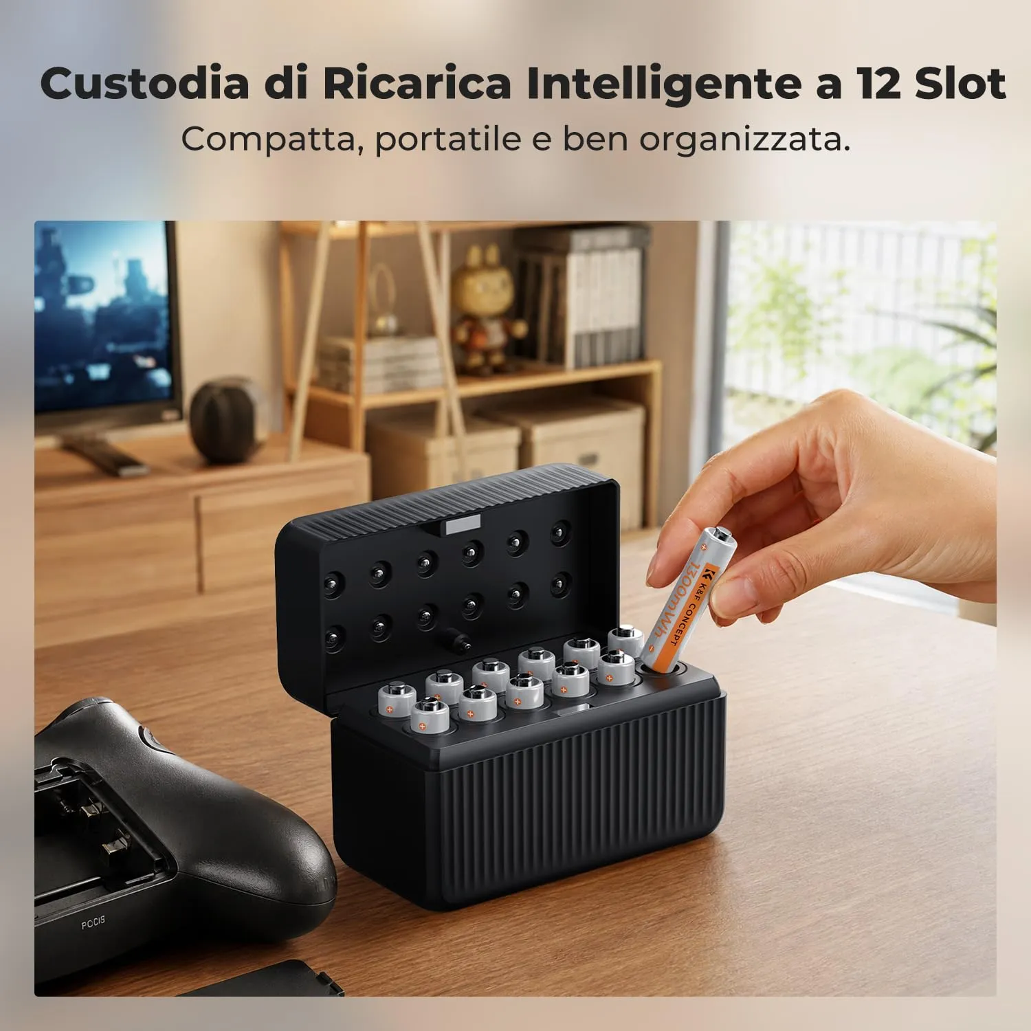 K&F Concept pile AAA litio 1,5V box 12 pezzi