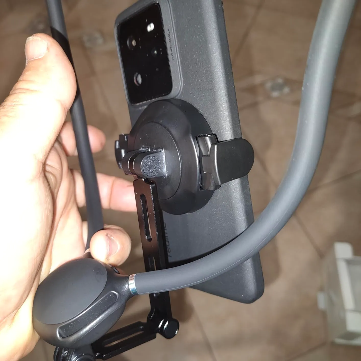 K&F Concept Supporto Collo Telefono Magnetico Nero POV
