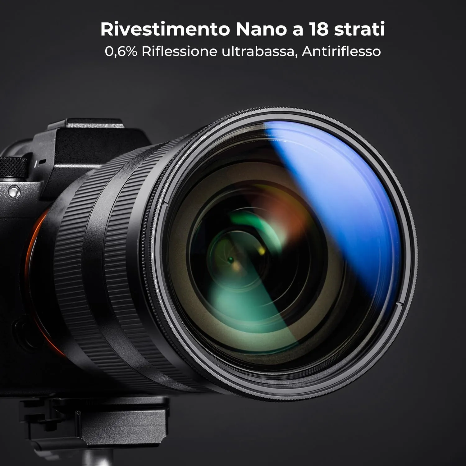 K&F Concept Nano-Klear 37mm Filtro ND Variabile ND2-32 1-5 Stop