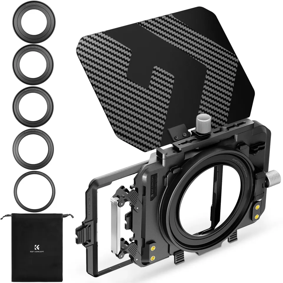 K&F Concept Mini Matte Box Paraluce Fibra Carbonio