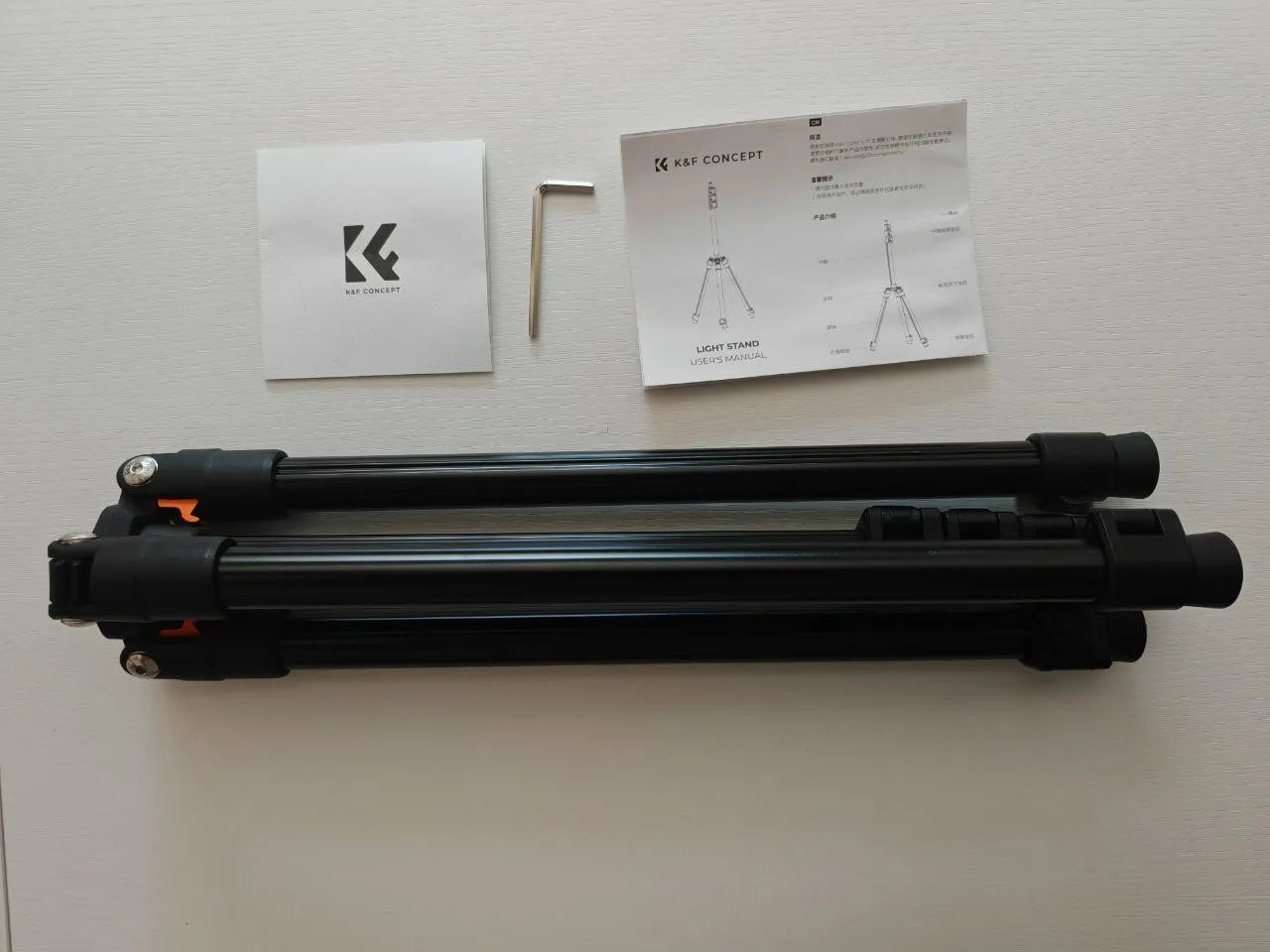 K&F Concept treppiede luce alluminio 2m vite 1/4"