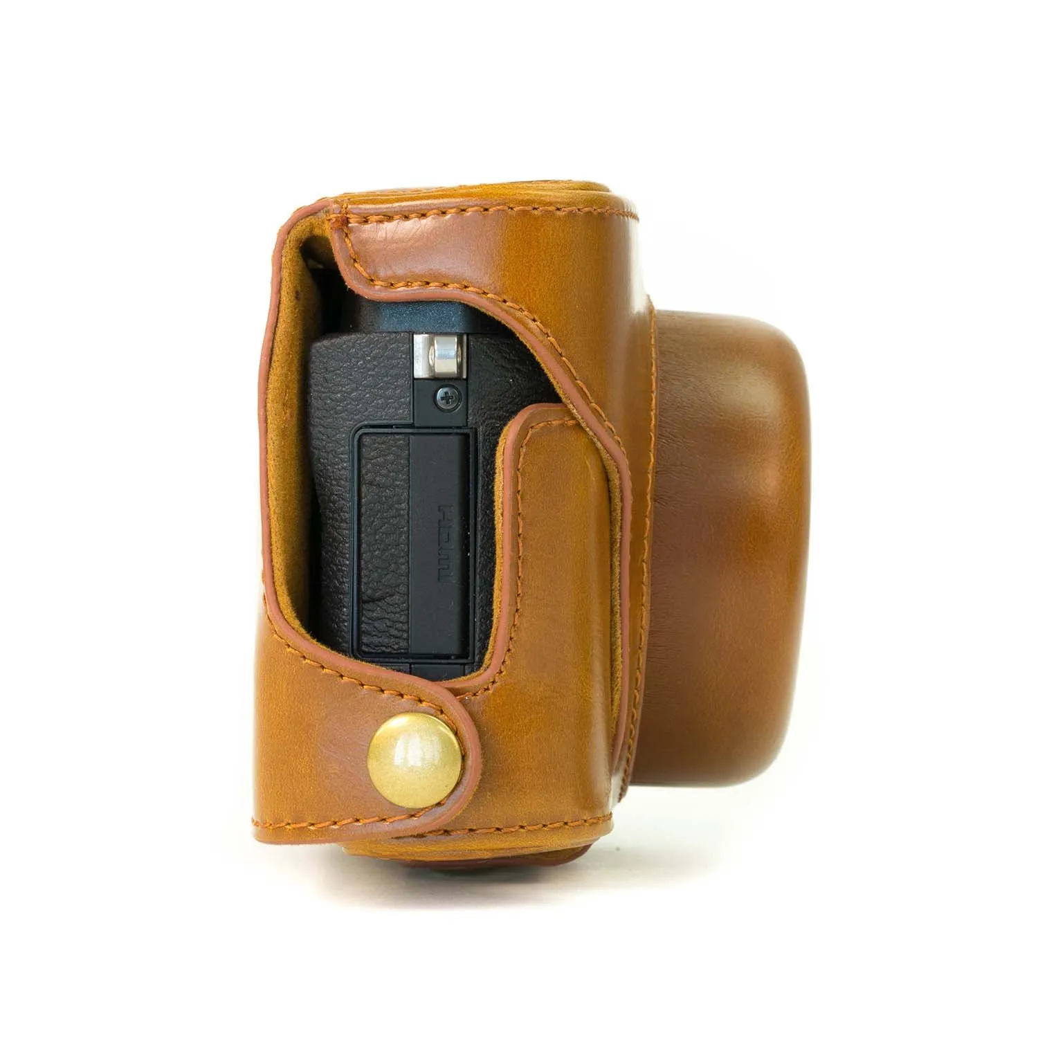 MegaGear Fujifilm X30 custodia pelle marrone chiaro ever ready