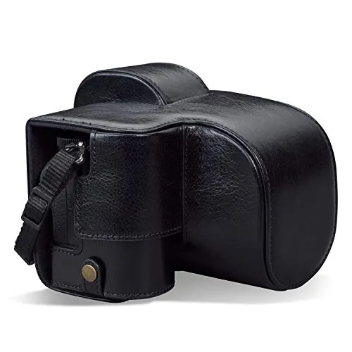 MegaGear Nikon Z5 custodia fotocamera pelle vera nera