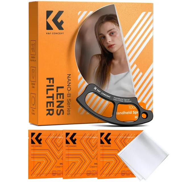 K&F Concept Nano-Bacis filtro halo spirale 100mm manuale